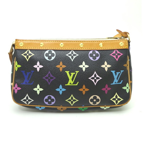 Louis Vuitton Pouch Black Pochette Accessoire Multicolor - Picture 1 of 9